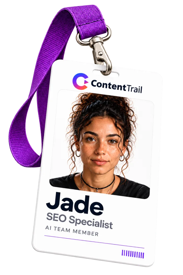 Jade’s ContentTrail SEO specialist badge